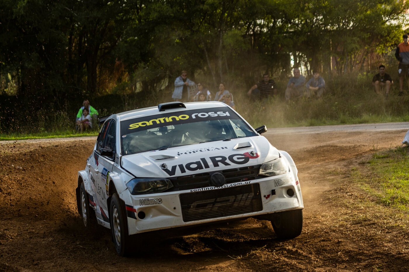 El VW Polo Maxi Rally de Santino Rossi en acción
